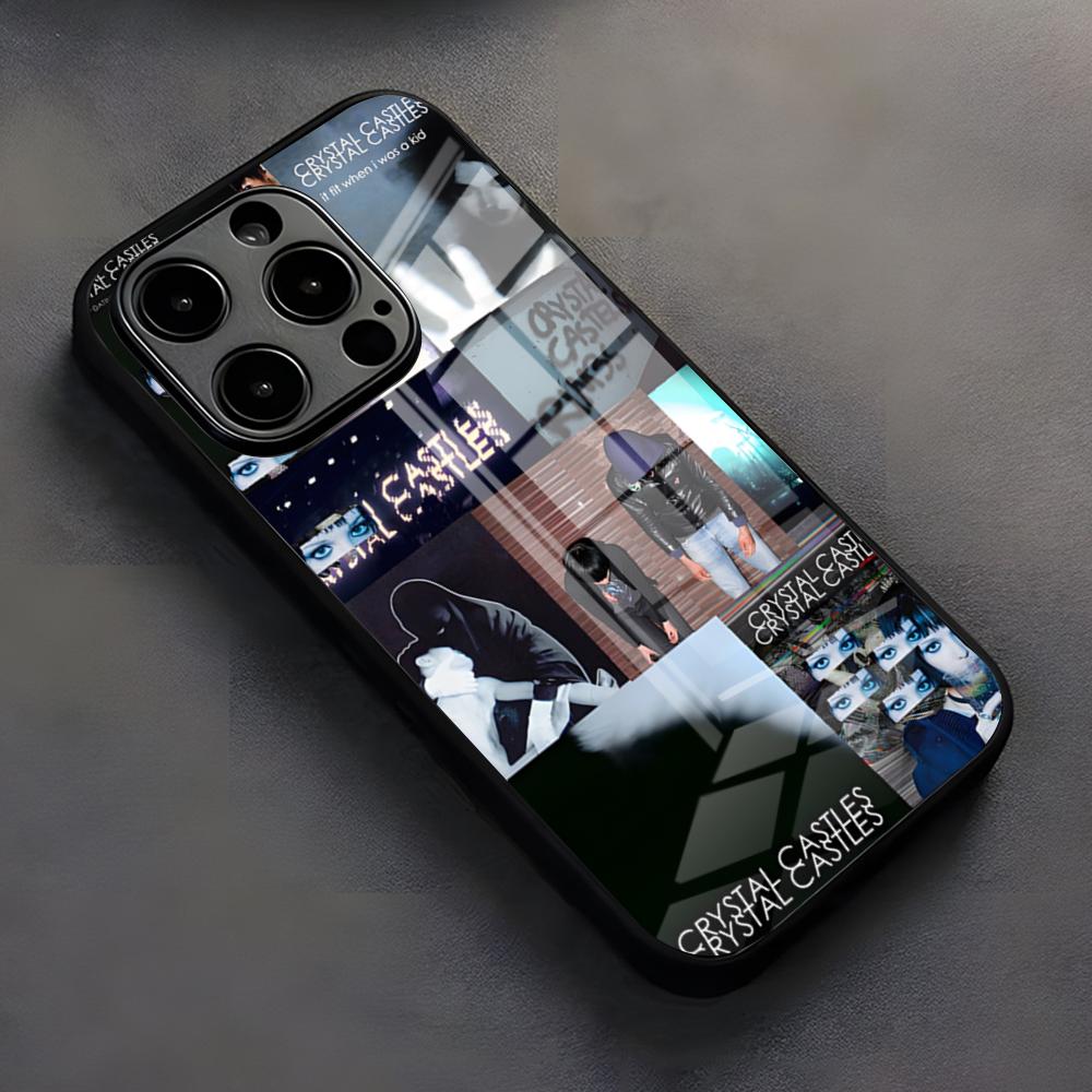 Band C-Crystal Castles Phone Case For IPhone 17 Pro Max 16 15 14 Pro Max 13 11 X Xs Xr 8 7Plus Silicone Cover