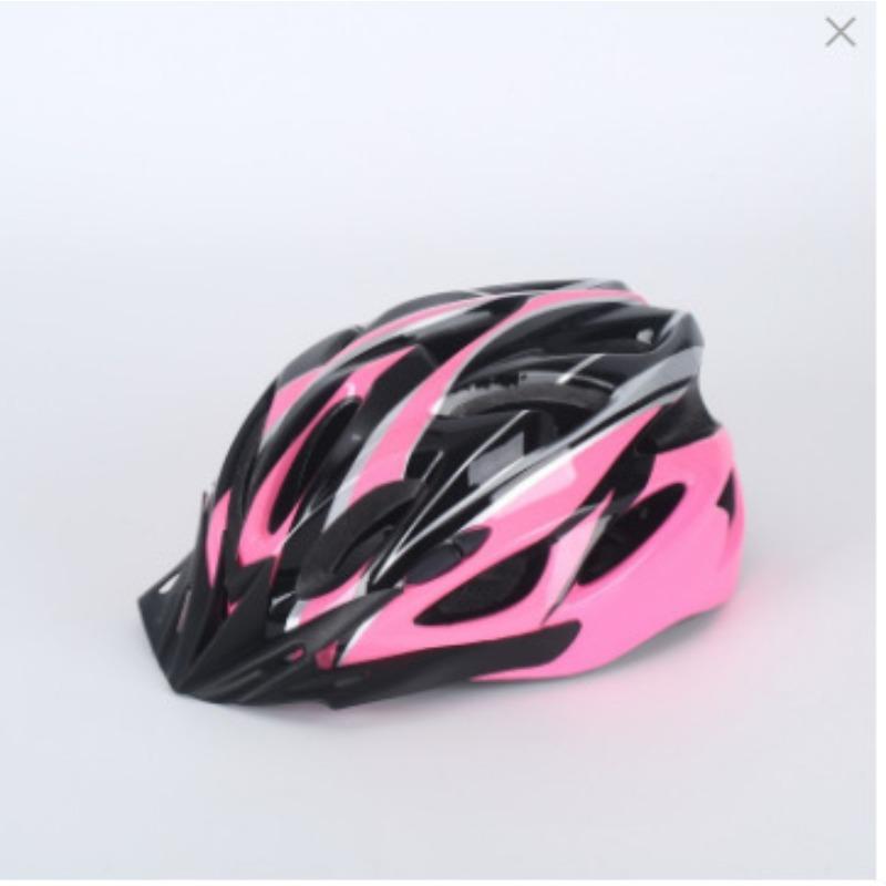 

Cycling helmet Compression-resistant drop-resistant color integrated molding men s and women s road bike bicycle helmet L розовый