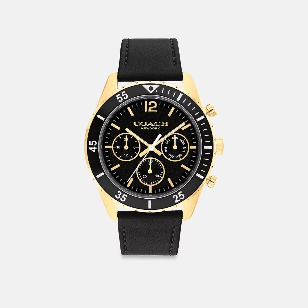 Coach Cole Watch  44 Mm Black