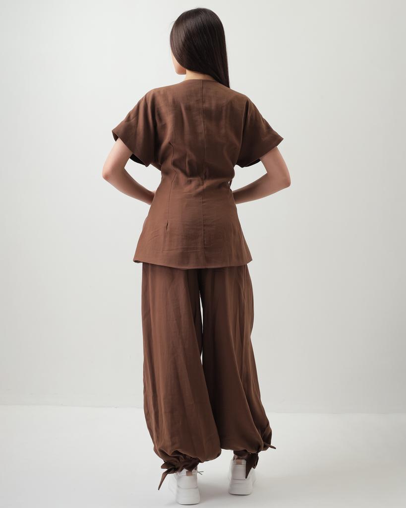 Women's Summer Suit Samsara 84618 36 Brown (vest, Trousers)