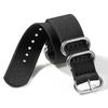 Weave Nylon Strap Gold Silver Black Ring Buckle Ribbed Watchband 18mm 20mm 22mm 24mm for Omega Military Braid Sport Men Bracelet