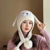Autumn And Winter Cute Bear Hat Women'S Plush Knitted Hat Versatile Warm Ear Protector Thickened Fashionable Velvet