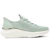 Skechers Bobs Sport Flash Step Shoes Comfortable Sports Low Top Casual Shoes Women Sneaker Mint-Green 117617-SAGE