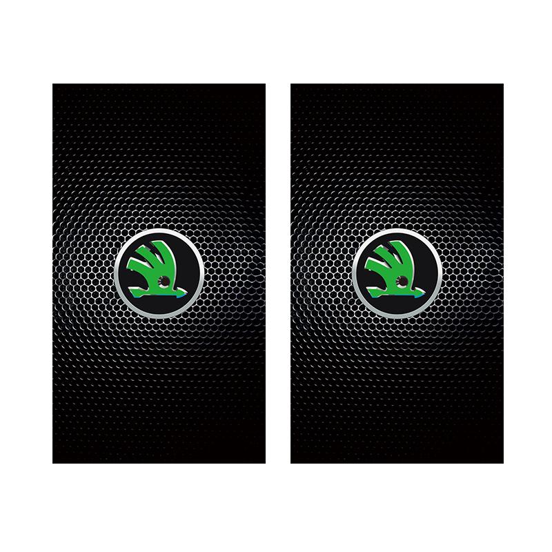 BAUO3 2Pcs Car Center Pillar Sticker Auto B Pillars Protective Film For Skoda Kamiq Kodiaq Karoq Yeti Octavia Fabia Rapid Vrs Superb