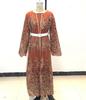 2025 Muslim Women's Spring/Summer Lace Embroidery Cardigan Robe