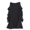 ADEAM 41801 Black Ruffle Sleeve Dress Dress 0 blackUsed