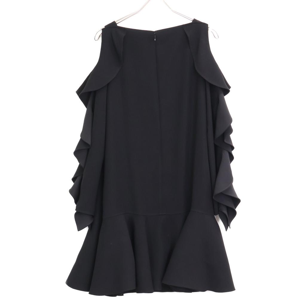 ADEAM 41801 Black Ruffle Sleeve Dress Dress 0 blackUsed