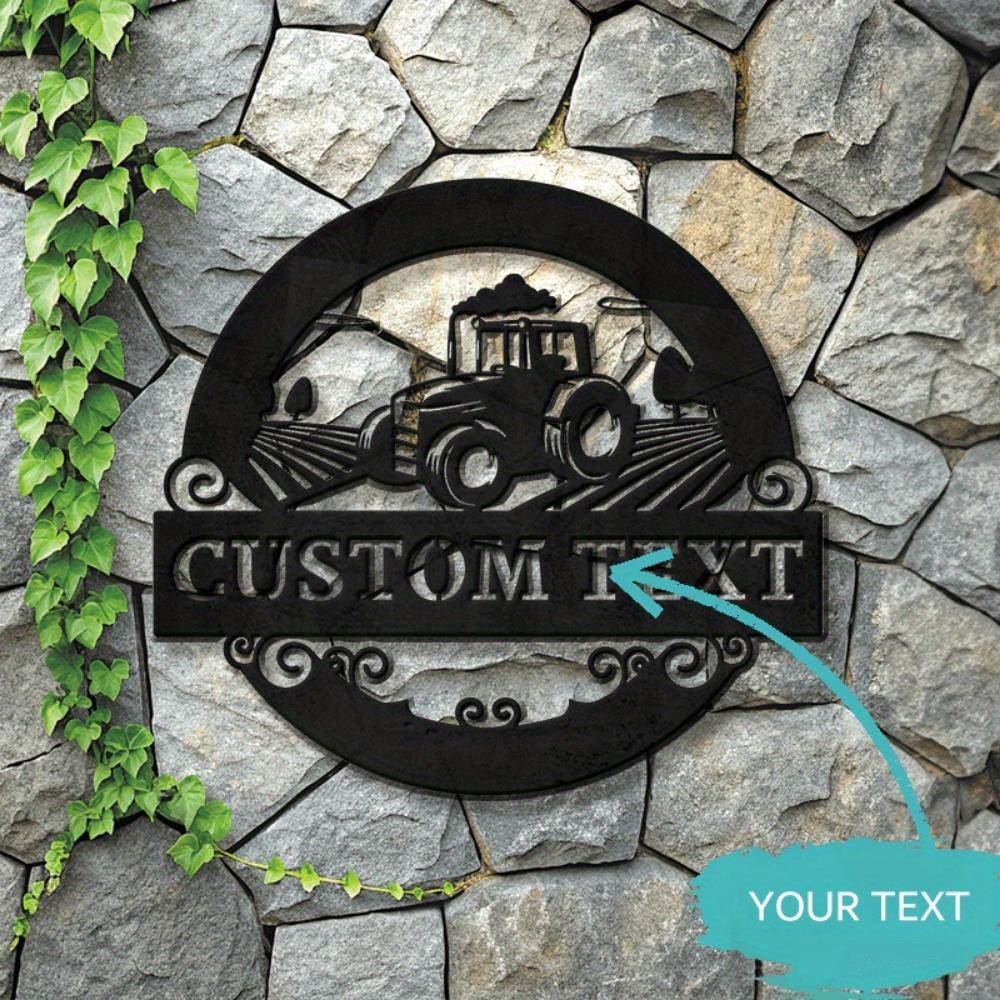 Metal Wall Art Farm Machinery Design Rustic Home Decor Housewarming Gift