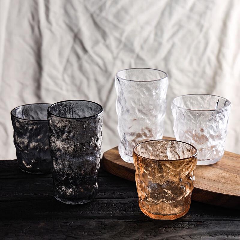 ZISIZ Thickened Glacier Pattern Glass Cup