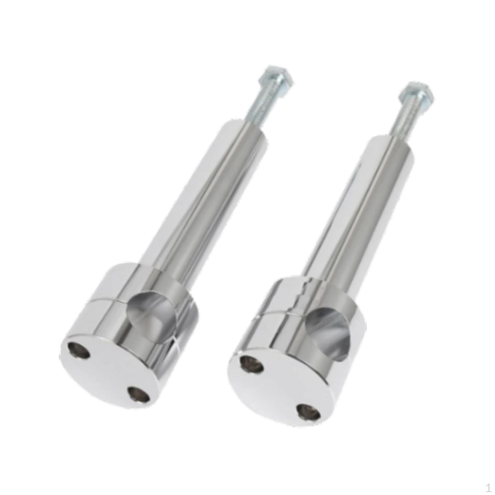 

2 шт. Подъемник руля мотоцикла 22 мм детали для повышения высоты модификации серебряный