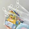 20pcs 20 Silk Sundries Sorting Bag HD Transparent Travel Sock Packaging Zipper Bag  Travel