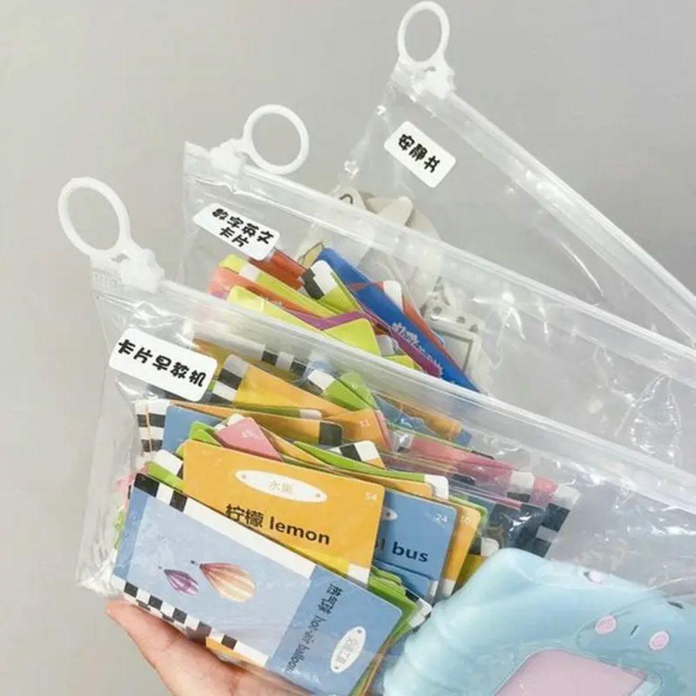 20pcs 20 Silk Sundries Sorting Bag HD Transparent Travel Sock Packaging Zipper Bag  Travel