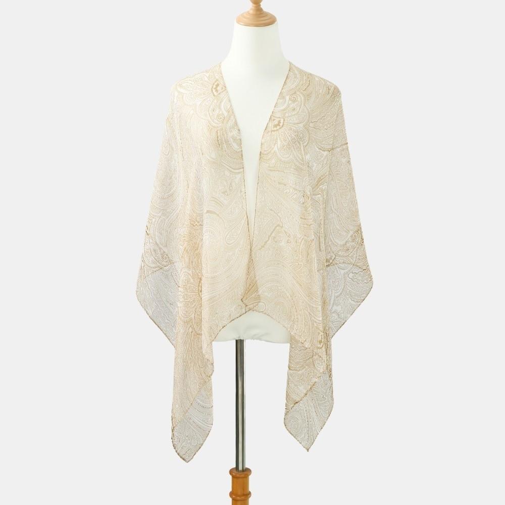 New Lotus Printing Silk Scarf Korean Style Long Scarves Elegant Long Wraps Women