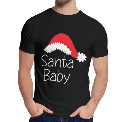 Picture Custom Christmas Santa Baby T Shirt Unisex Crazy 100 Cotton Camiseta O Neck