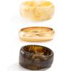 IngeSight.Z 3 Styles Boho Exaggerated Resin Acrylic Thick Wide Bracelets for Women Punk Geometry Round Bangles Steampunk Jewelry