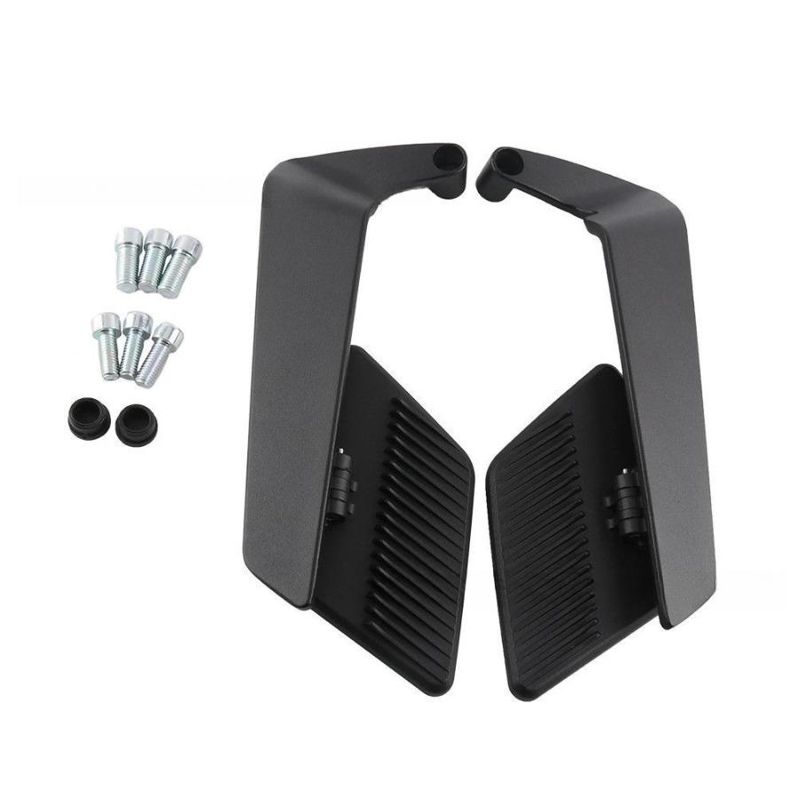 New Wide-View Motorcycle & Electric Bike Mirrors - Anti-Glare Aluminum Blade-Style Wind Deflector Mirrors