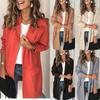 Bestseller Autumn Winter Solid Long Sleeve Fake Pocket Casual Blazer Jacket Women's