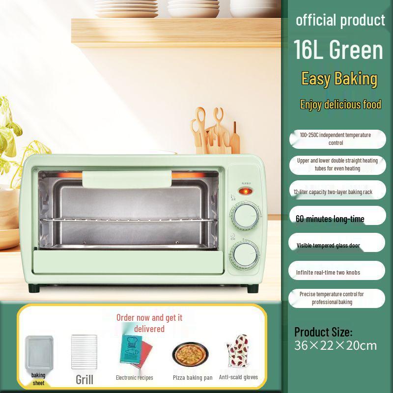 Large Capacity Electric Oven with Independent Temperature Control for Professional Baking, Mini Tarts, and Sweet Potatoes