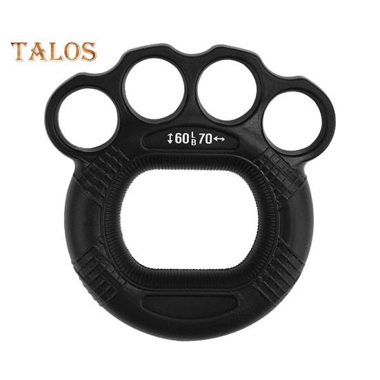 

Силовое тренировочное кольцо с силиконовой рукояткой, противоскользящее кольцо для тренировки пальцев предплечья, портативное оборудование для реабилитации рук чёрный