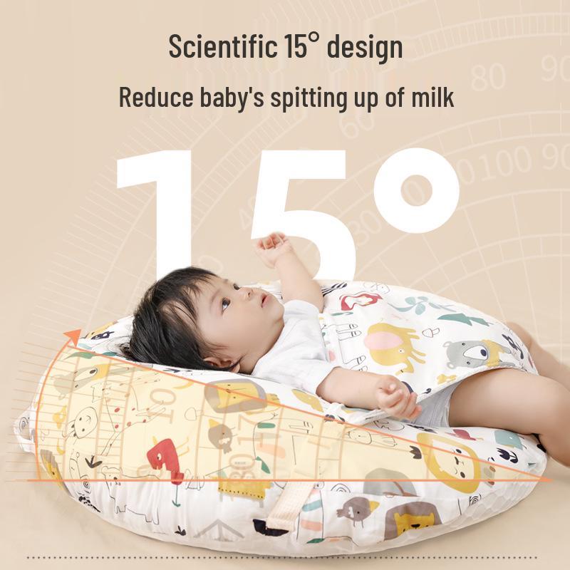 Newborn Anti-Reflux Incline Pillow: Spit-Up & Choking Prevention Nursing Pad