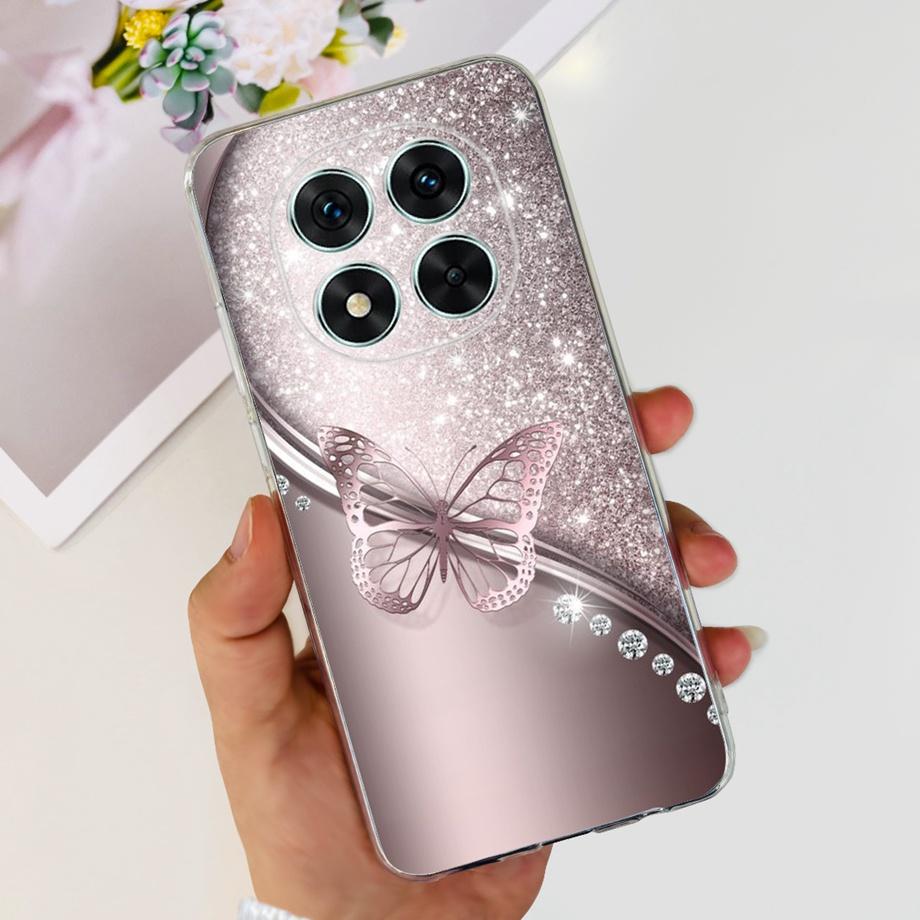 For Xiaomi Redmi Note 14 14Pro Case Coque Soft Silicone Back Cover Flower Butterfly Love Heart Clear Funda Redmi Note14 Pro Capa