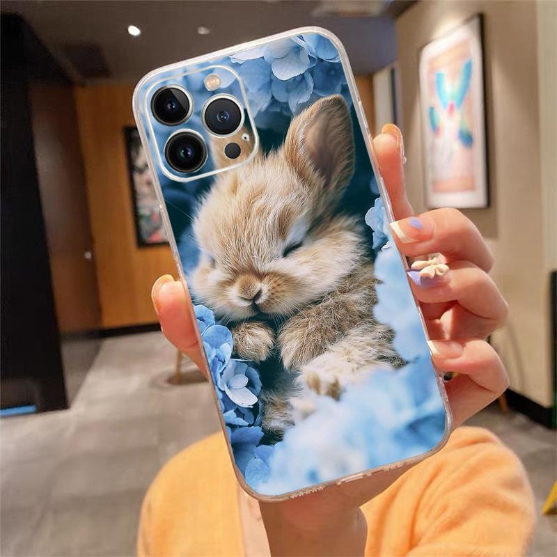 Rabbit Animal Phone Case For iphone 17ProMax 17 Pro Air 16 15 14 13 Pro Max 16 15 14 13 Pro 15Plus