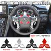 1Pc Mitsubishi Logo Steering Wheel Decal 3D Sticker Car Badge Logo For Mitsubishi Colt Delica Ralliart Pajero Xpander Space Star