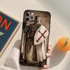 Templar Knight Funda Case For iPhone 16 Pro Max 14 11 12 13 15 Pro Max Mini XR 16e 15 16 Plus Phone Cover