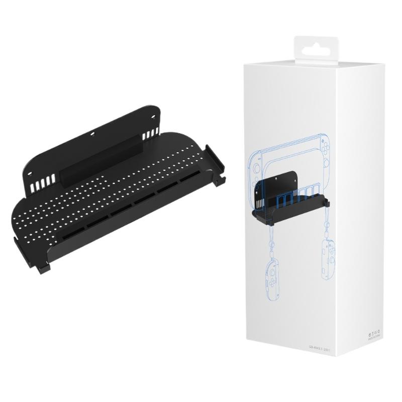 Universal Gaming Console Wall Mount Holder Support With Ventilation Holes For Multiple Models Space Saving Metal Bracket