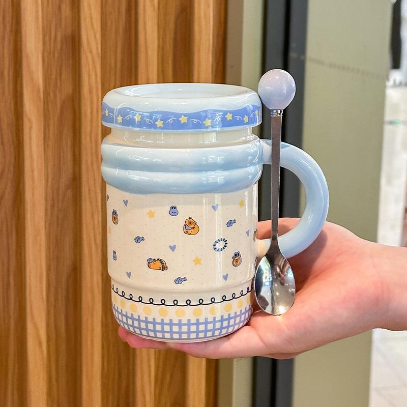 Narozeninové dárky pro spolužáky, učitele, vysoce hodnotné keramické hrnky s koťátkem, šálky na kávu a vodu a dárky