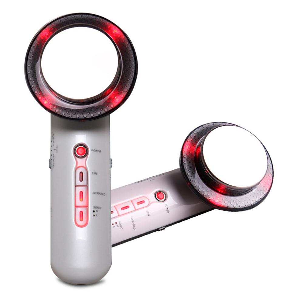3-In-1 Multifunctional Handheld Ultrasonic Massager Infrared Slimming Beauty Apparatus Face Skin Care