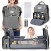 Multifunktionales Tragbares Babybett & Mama-Tasche: Leichter Faltbarer Moskitonetz-Rucksack