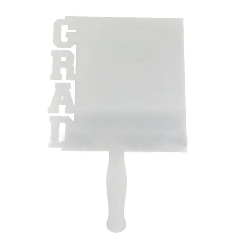 

5 Pcs 2025 Fans Sublimation Blanks Grad Fans For Custom Graduation Memory Gifts 2025 Graduation New Year Picture Frame 3 Sizes 176x270x5mm
