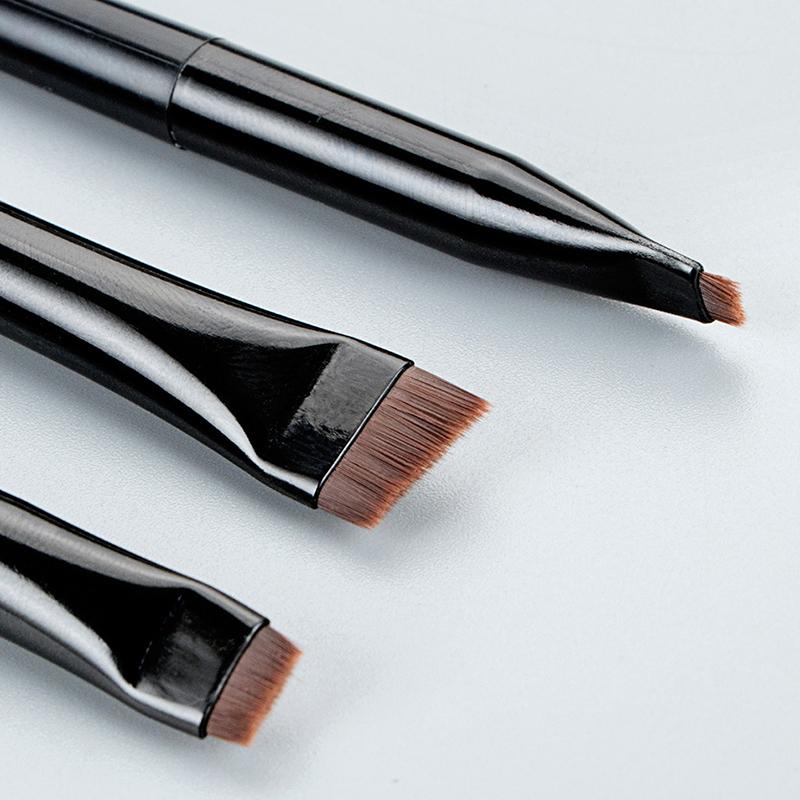 3Pcs Blade Eyeliner Brush Eyebrow Brush Portable Flat Fine Eyeliner Brow Contour Makeup Brushes Cosmetic Beauty Makeup Tool