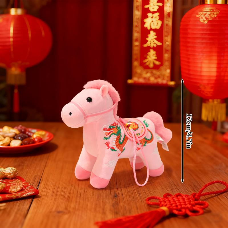 Horse Statues Figure Desk Ornament Christmas New Year Home Office Decoration Spring Festival Decoration Party Gift Horse Favors