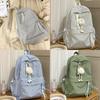 Nylon Student Backpack With Fabric For Casual Travel And School Use