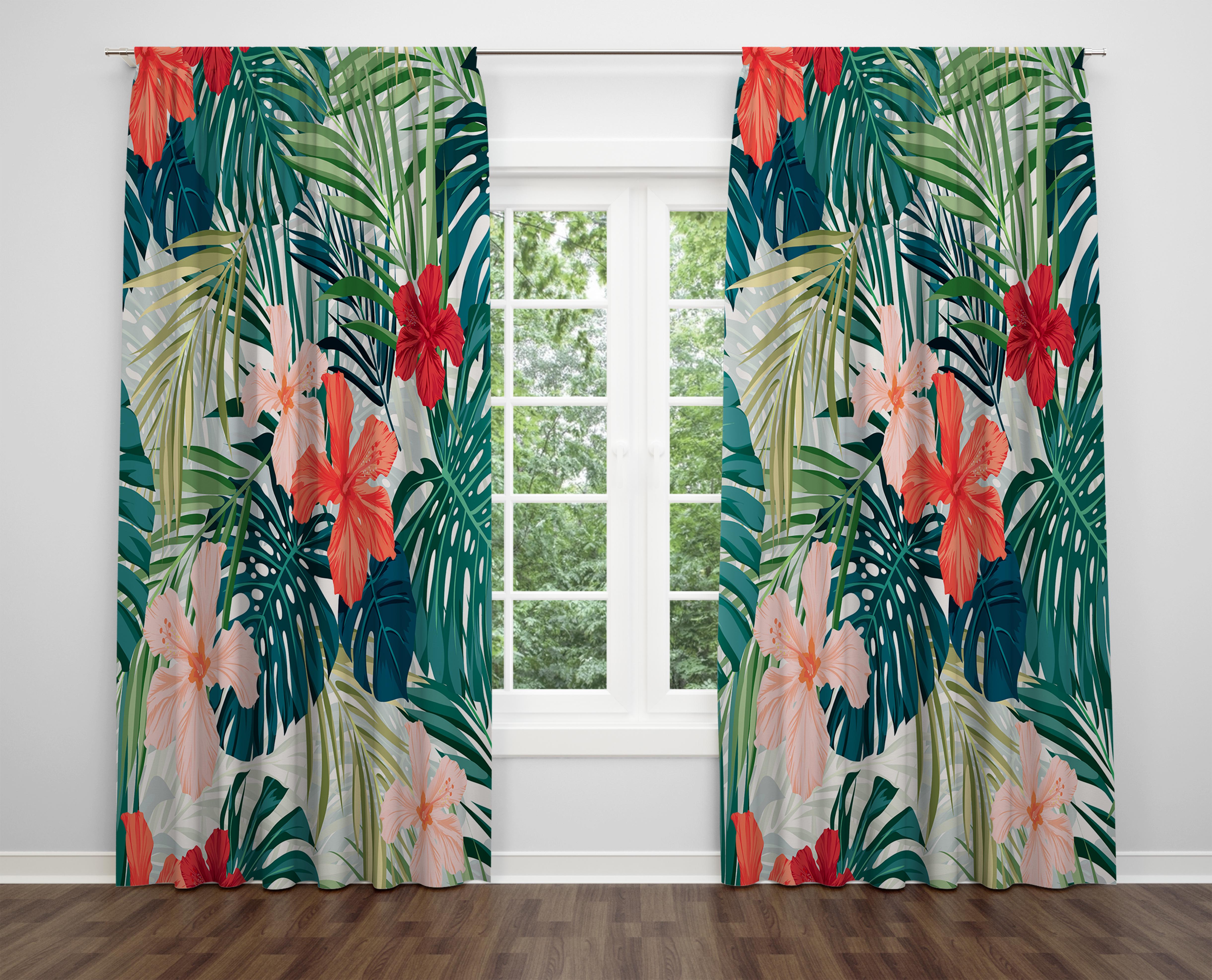 

Декоративний дизайн, високоякісна бавовняна тканина, ви можете вибрати одну або подвійну фіранку з крила 1 piece різнокольоровий