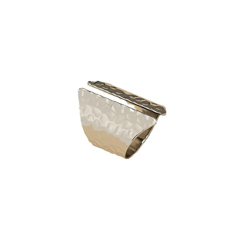 Exaggerated Wide Band Ring - Irregular Hip Hop Fashion for Men & Women