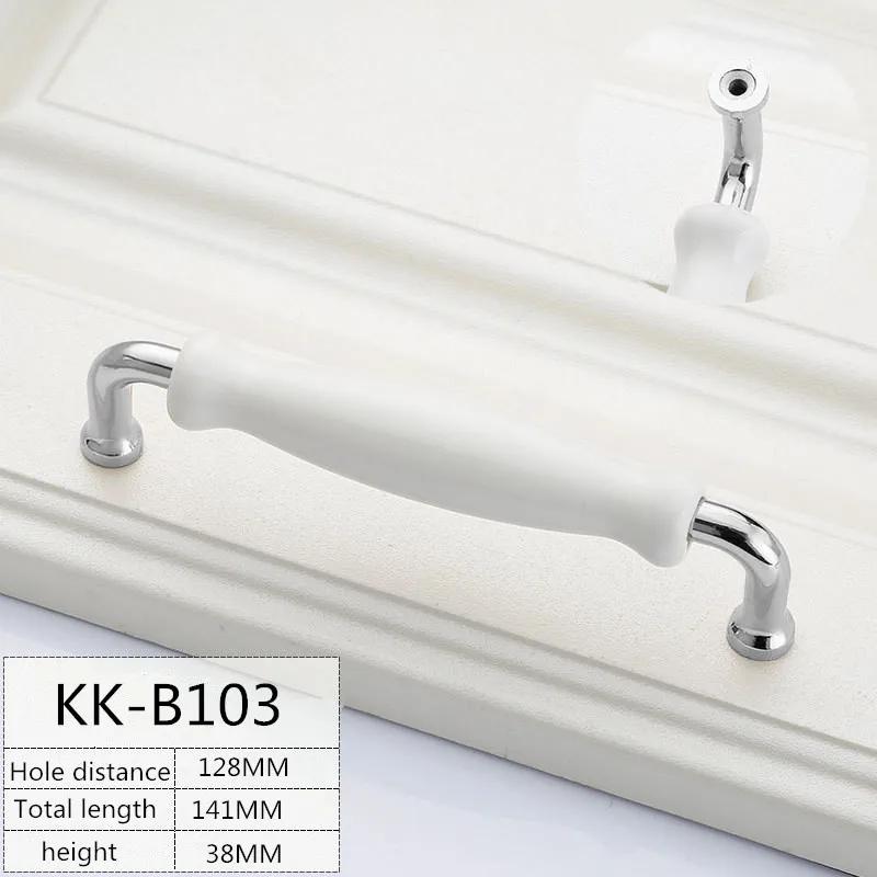 1 Stück Weiße Keramik Türgriffe Moderne Möbelknöpfe Zinklegierung Keramik Griffe Küchenschränke Schranktür Schubladengriff