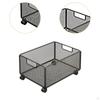 Carrello a Rotelle in Ferro/Unità di Stoccaggio Sotto Tavolo/Organizzatore per Ufficio/Carrello per Libri con Uso Flessibile e Ampio