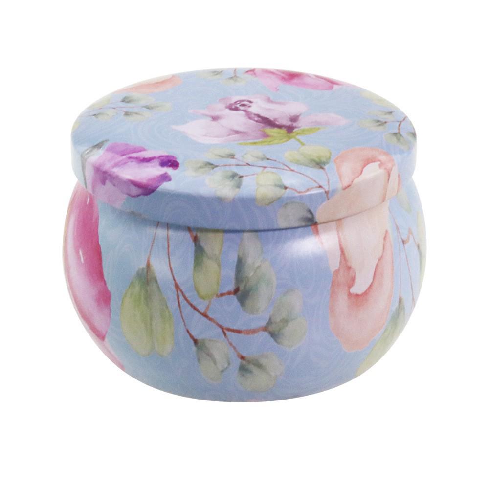 4.4oz Aroma Candle In Drum-shaped Tinplate Gift Jar