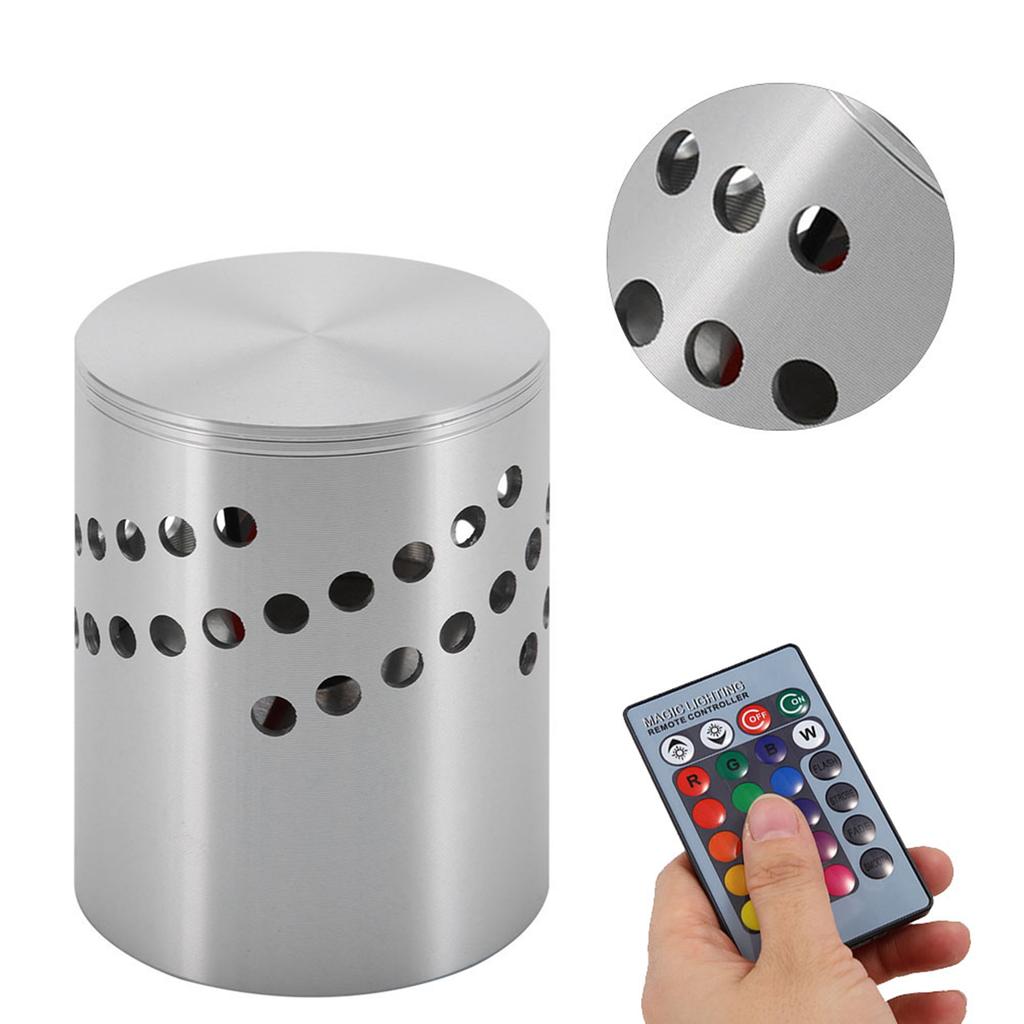 3W LED Wall Lamp Aluminum Indoor Lighting For KTV Bar Decor Light with Remote Control