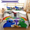 3pcs Custom Name Rainbow Friends Bedding Set Duvet Cover Closure Includes 1 Duvet Cover & 2 Pillowcases for All Seasons Bedroom Decor