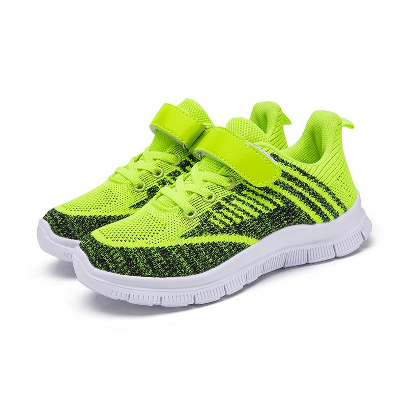 Baskets d'été respirantes en Flyknit colorées pour enfants pour l'école - Tendance et confortables pour garçons et filles