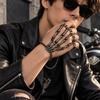 Adjustable Finger Ring Bracelet Metal Skeleton Bracelets Halloween Hand Bone Bracelet  Party