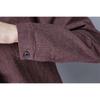 Cotton Plaid Long Sleeved Shirt for Women Spring and Autumn Medium To Long Standing Collar Plus Size Shirt