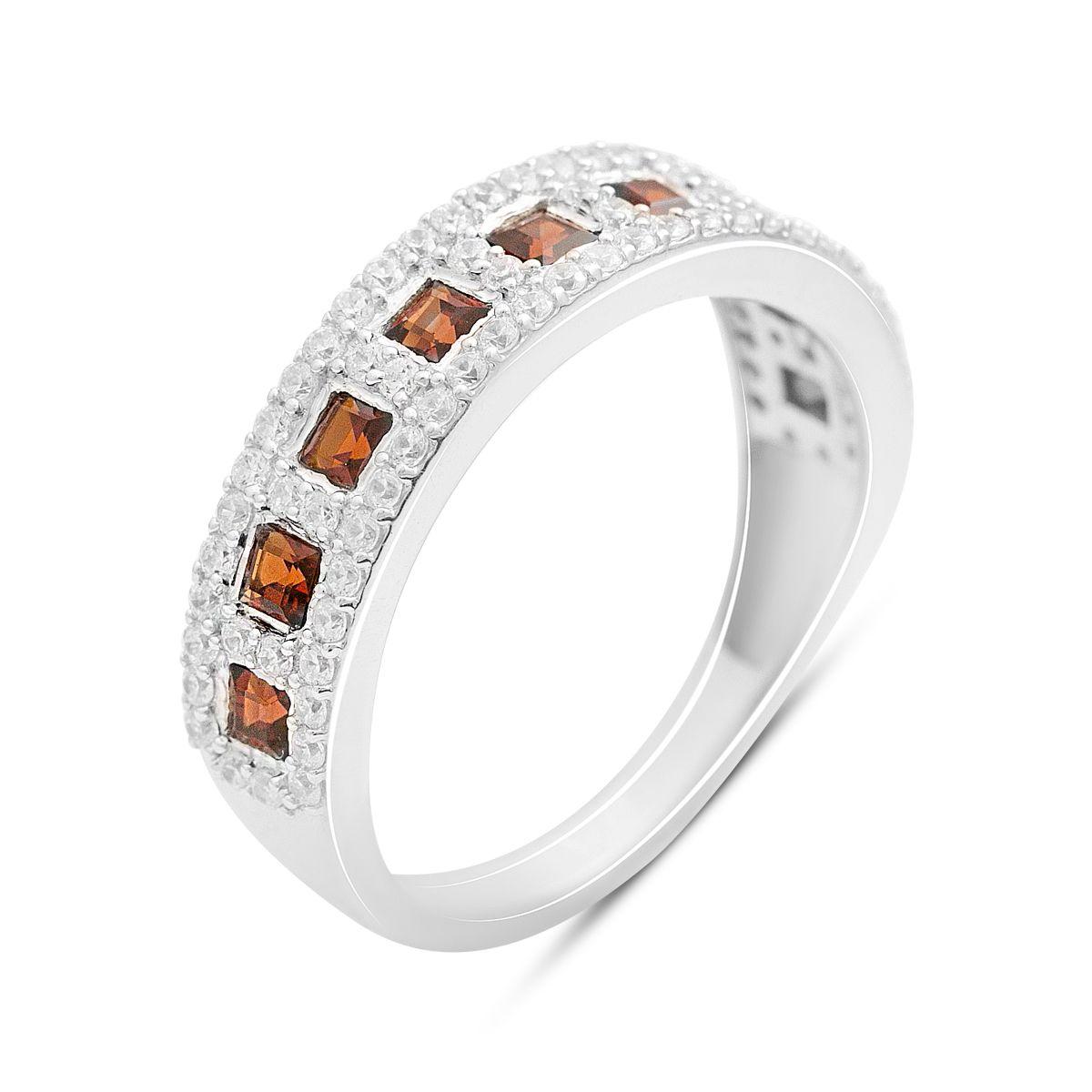 

Серебряное кольцо с натуральным гранатом 1.503ct, вес изделия 3,3 гр (2204237) 17 темні цукерки apple червоний колір