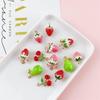 Colorful 3D Fruit Pendant Charms: Strawberry, Cherry, Pear for DIY Jewelry