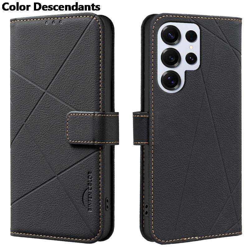 Luxury Wallet Magnetic Flip With Card Leather Phone Case for Samsung Galaxy S25 Edge S24 Ultra S23 Plus S22 S21 FE M23 M13 Cover