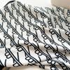 European and American new printed light luxury letter B scarf 91cm large square scarf twill silk headscarf versatile shawl women